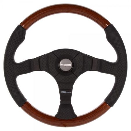 MOMO Dark Fighter Wood Steering Wheel