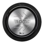 MOMO Horn Button 2 Contact - Silver Arrow Chrome