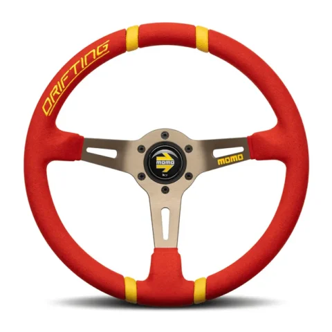 MOMO Drifting Steering wheel - Red Microfibre