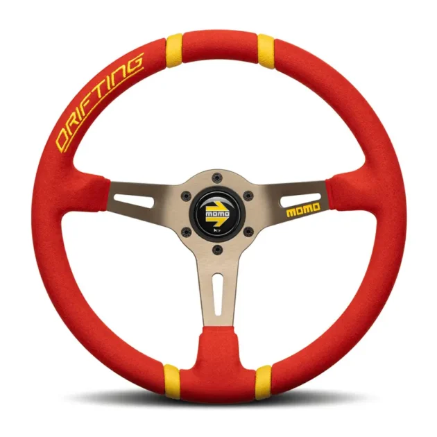 MOMO Drifting Steering wheel - Red Microfibre
