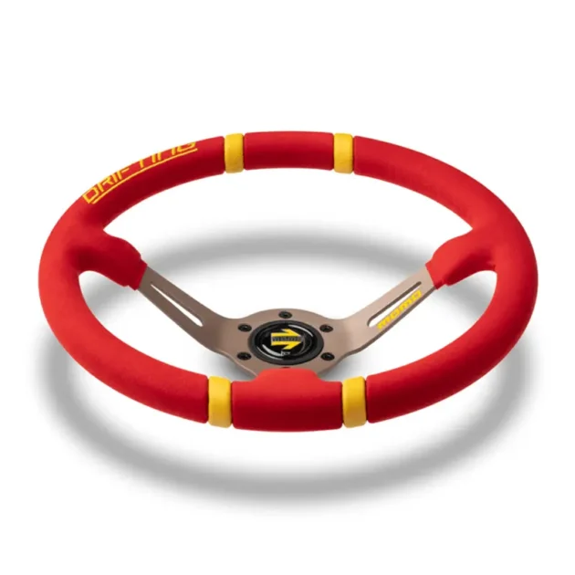 MOMO Drifting Steering wheel - Red Microfibre - Image 3