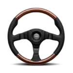 MOMO Dark Fighter Wood Steering Wheel