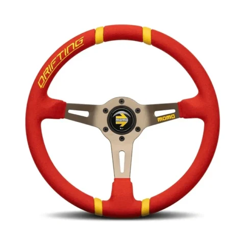 MOMO Drifting Steering wheel - Red Microfibre