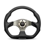 MOMO Eagle Steering Wheel - Black Leather