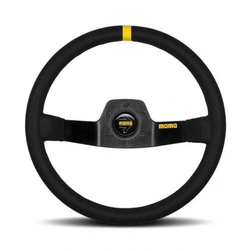 MOMO MOD.02 Steering Wheel - Suede, Black Spoke
