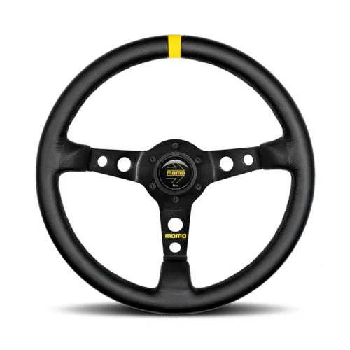 MOMO MOD.07 Steering Wheel - Black Leather