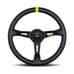 MOMO MOD.08 Steering Wheel - Leather, Black Spoke