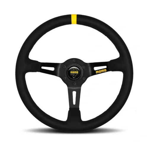 MOMO MOD.08 Steering Wheel - Suede, Black Spoke