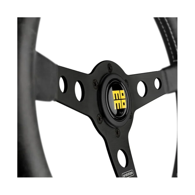 MOMO Prototipo Heritage Black Spoke steering wheel - Image 3