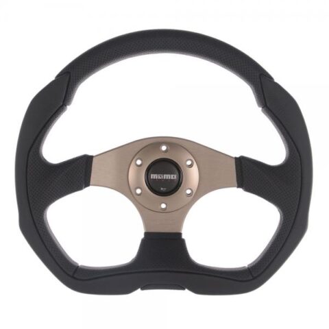 MOMO Eagle Steering Wheel - Black Leather