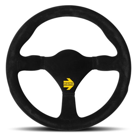MOMO Mod. 26 Steering Wheel - Black Suede Black Spokes 260mm