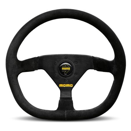 MOMO Mod. 88 Steering Wheel - Black Suede Black Spokes 350mm