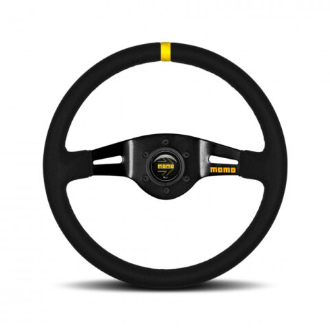 MOMO MOD.03 Steering Wheel - Suede, Black Spoke