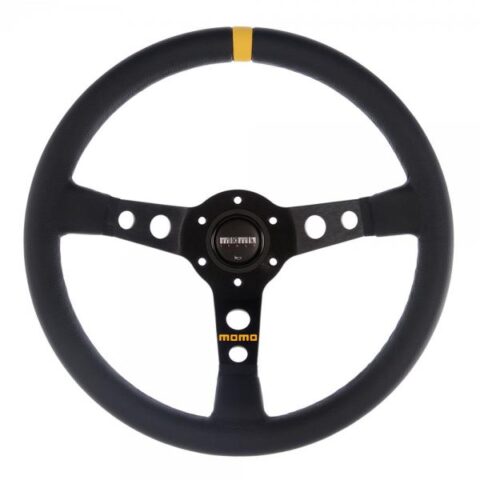 MOMO MOD.07 Steering Wheel - Black Leather