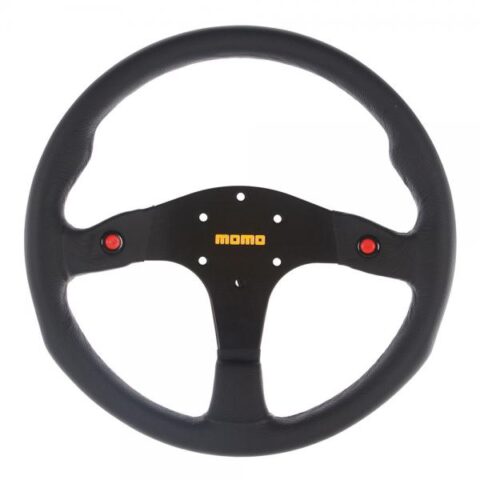 MOMO MOD.80 Steering Wheel - Black Leather