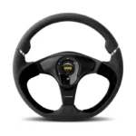 MOMO Nero Steering Wheel - Black Leather